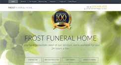 Desktop Screenshot of frostfuneralhome.com